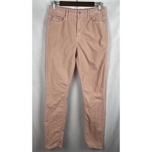 MOTHER High Waisted Looker Velvet Jeans Lipstick and Other Stories Petal Pink 28